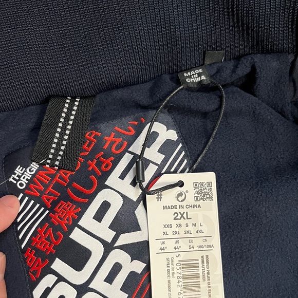 NWT - Superdry Men’s Tech Logo Print Wind Attacker Jacket - Size XXL - Picture 14 of 16